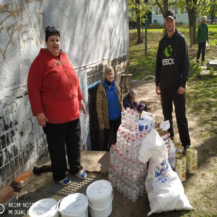 26.04.2022 HUMANITARIAN AID FOR THE RESIDENTS OF THE HOUSE AT UL. BUCHMA STREET, KHARKOV!