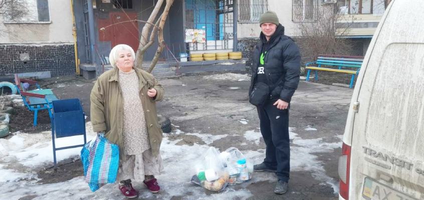 March 26, 2022 HUMANITARIAN AID FOR THE RESIDENTS OF THE BUILDING ON STR. BUCHMY, DISTRICT OF NORTHERN SALTIVKA, KHARKIV