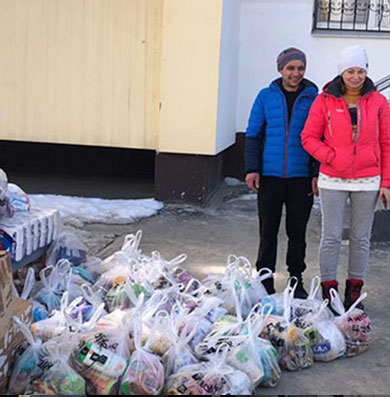 March 20, 2022 HUMANITARIAN AID TO THE RESIDENTS OF THE BUILDINGS AT ST. MIRU .. M. KHARKIV